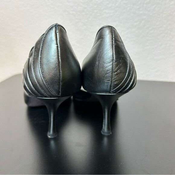 Banana Republic Women's Metallic Open-Toe 3" Heels Size‎ 9 *Small flaw - Picture 4 of 11